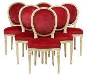 (6) FRENCH LOUIS XVI STYLE PAI