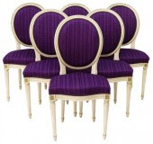 (6) FRENCH LOUIS XVI STYLE PAI