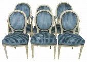 (6) FRENCH LOUIS XVI STYLE MED