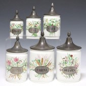 (6) FRENCH PORCELAIN & PEWTER