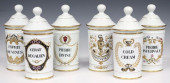 (6) FRENCH PORCELAIN PHARMACY