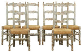 (6) FRENCH PROVINCIAL BLUE-PAI
