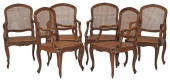(6) FRENCH PROVINCIAL CANED BA