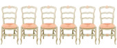 6 FRENCH PROVINCIAL CARVED RUS