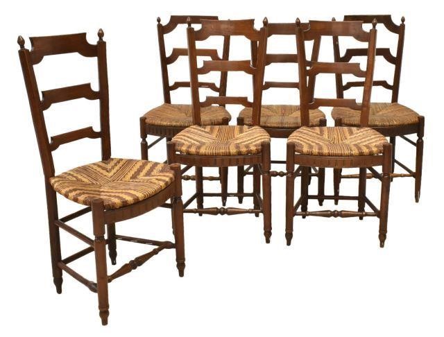 (6) FRENCH PROVINCIAL FRUITWOOD