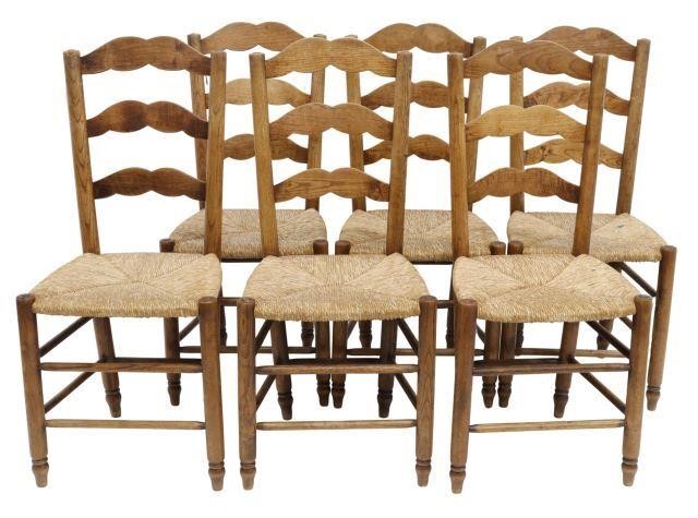 (6) FRENCH PROVINCIAL FRUITWOOD