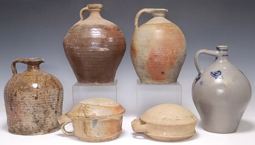 (6) FRENCH PROVINCIAL STONEWARE