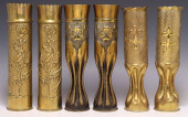 (6) FRENCH WWI-ERA TRENCH ART