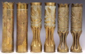 (6) FRENCH WWI-ERA TRENCH ART