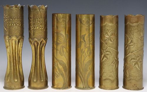 (6) FRENCH WWI-ERA TRENCH ART