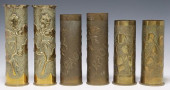 (6) FRENCH WWI-ERA TRENCH ART