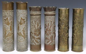 (6) FRENCH WWI-ERA TRENCH ART