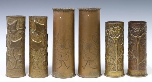 (6) FRENCH WWI-ERA TRENCH ART