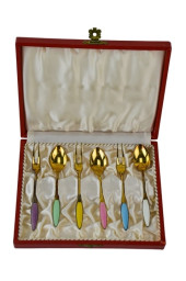 6 FRIGAST DANISH GOLD PLATED G