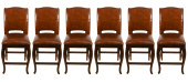 6 FRONTGATE LEATHER UPHOLSTERE