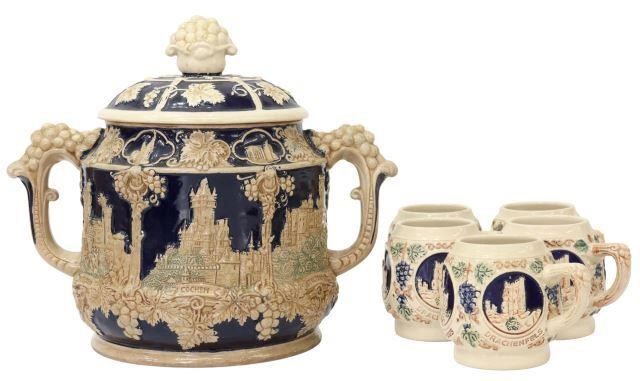 (6) GERMAN WICK-WERKE STONEWARE