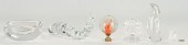 6 GLASS ITEMS; BACCARAT, STEUB
