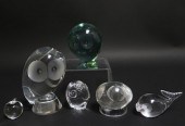 6 GLASS NATURE FORMS: STEUBEN