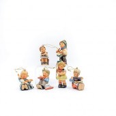 6 GOEBEL HUMMEL CHRISTMAS ORNA