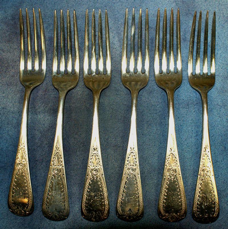 6 Gorham sterling silver dinner