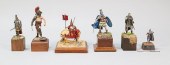 6 HAND PAINTED MILITARY MINIAT
