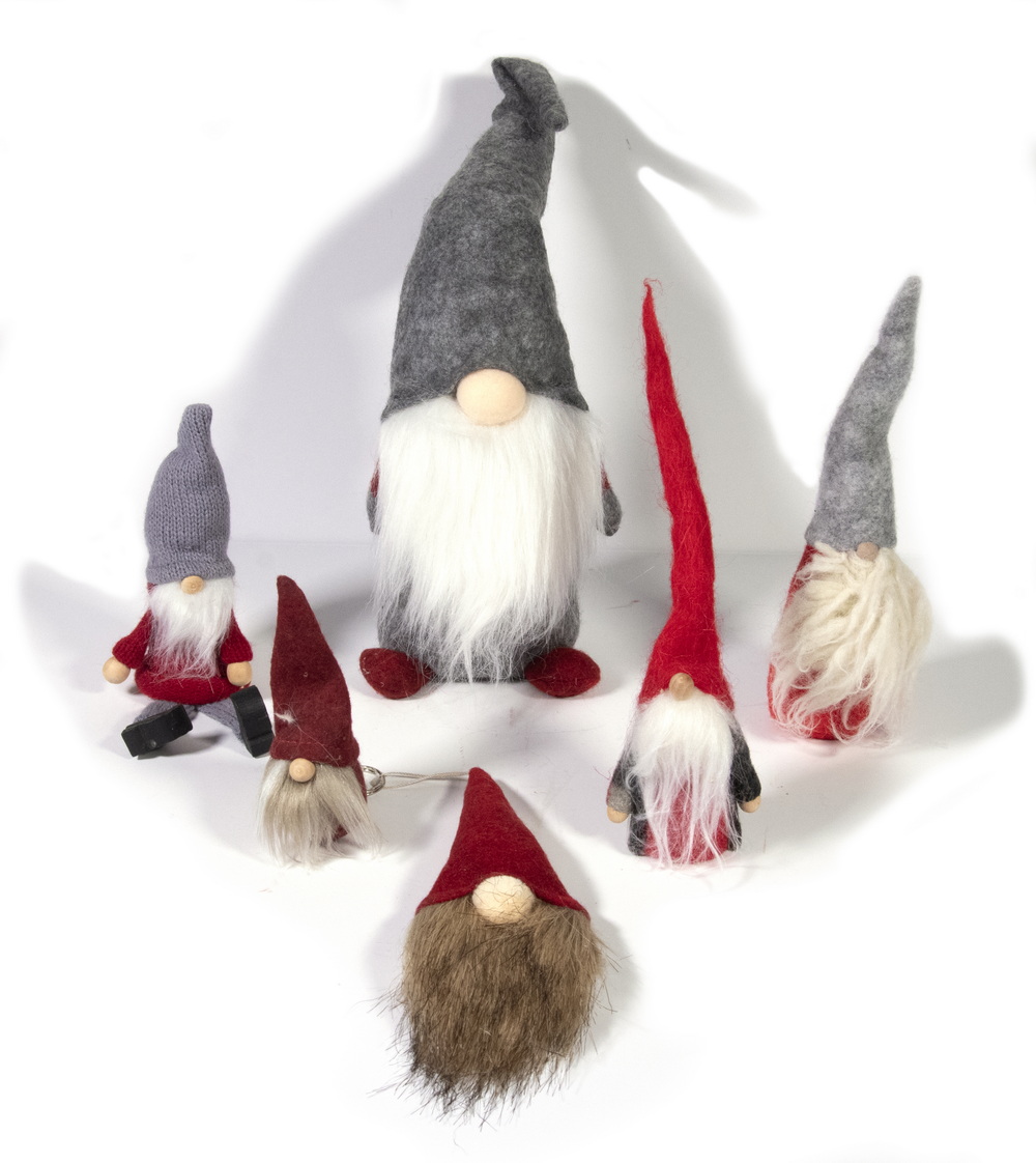 (6) HANDCRAFTED GNOME FIGURES All
