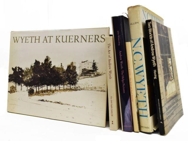 6) ILLUSTRATED ART BOOKS N.C. WYETH