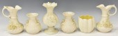 (6) IRISH BELLEEK PORCELAIN VA