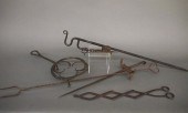 6 IRON ITEMSSix 19th century i