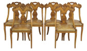 (6) ITALIAN CARVED WALNUT &AMP