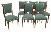 (6) ITALIAN EMPIRE STYLE WALNU