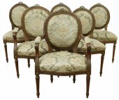 (6) ITALIAN LOUIS XVI STYLE MA