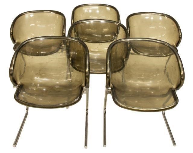 6) ITALIAN MODERN ACRYLIC CHROME