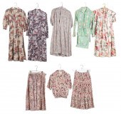 (6) Jacobean floral and paisle