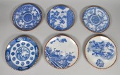 6 JAPANESE BLUE & WHITE IGEZAR