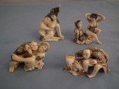 6 JAPANESE EROTIC FIGURESSet o