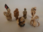 6 JAPANESE NETSUKESLot 6 assor