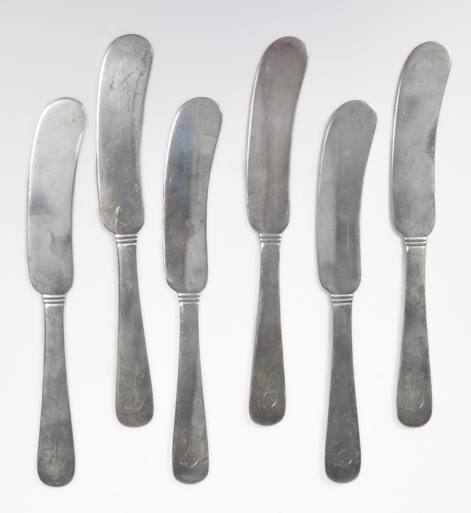 (6) JE Caldwell sterling silver