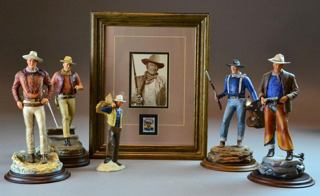 (6) John Wayne Porcelain