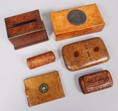 (6) Karelian birch boxes to in