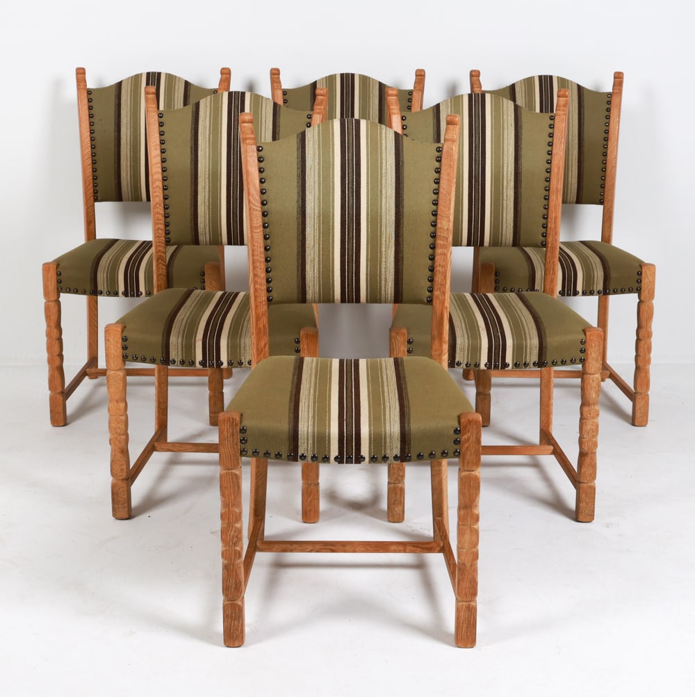 (6) KJAERNULF STYLE DANISH OAK