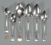 6 KLEIN MISS. COIN SILVER SPOO
