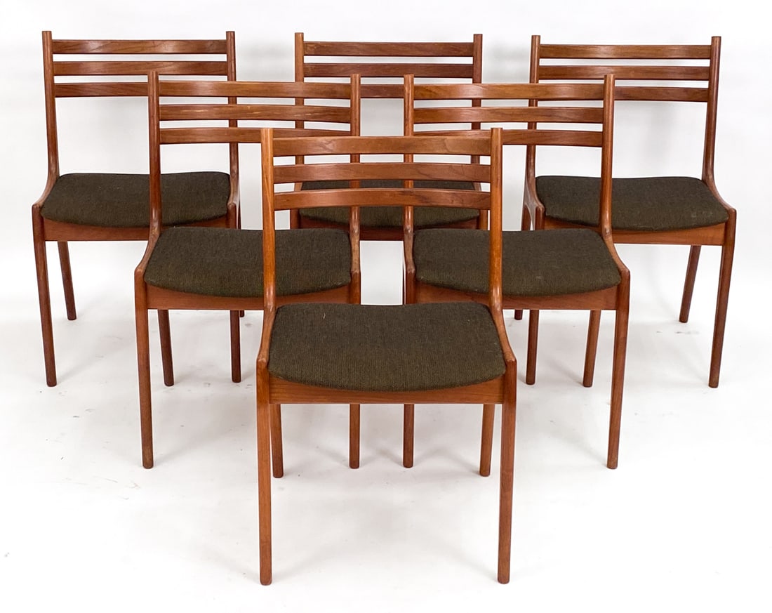 (6) KORUP DANISH TEAK DINING CHAIRS