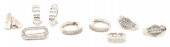 6 LADIES' GOLD JEWELRY ITEMS,