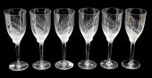(6) LALIQUE FRANCE 'ANGE' CRYS