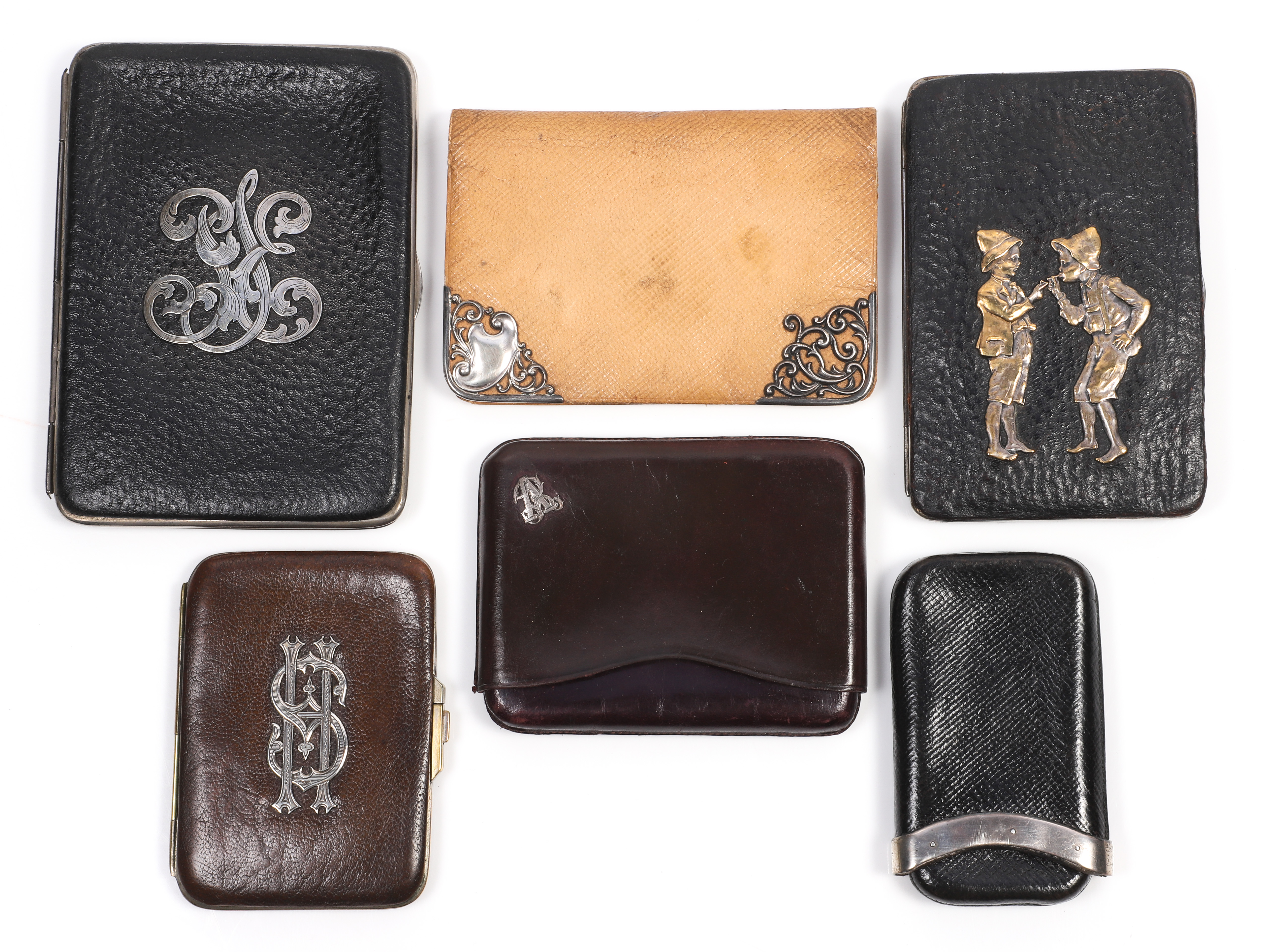 (6) Leather wallets, card cases &