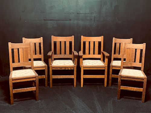 6 LGJ STICKLEY MISSION OAK