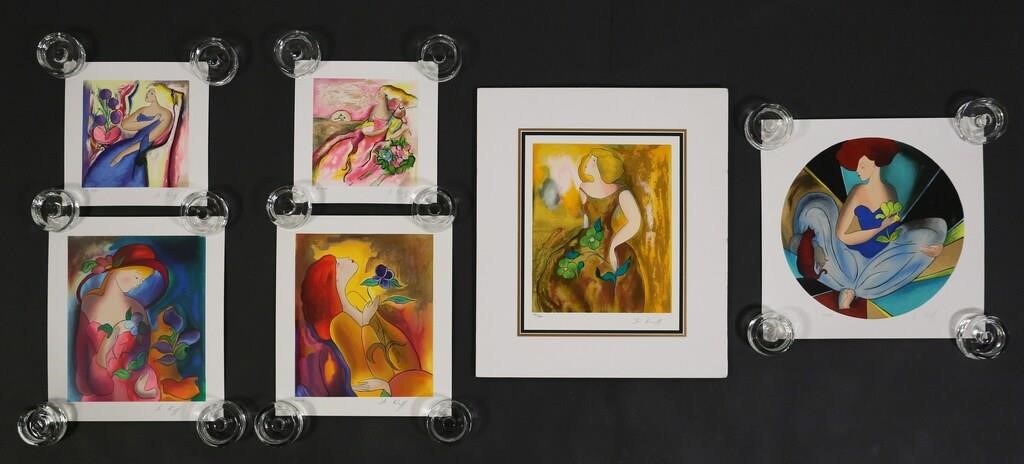 6 LINDA LE KINFF SERIGRAPHSLinda Le