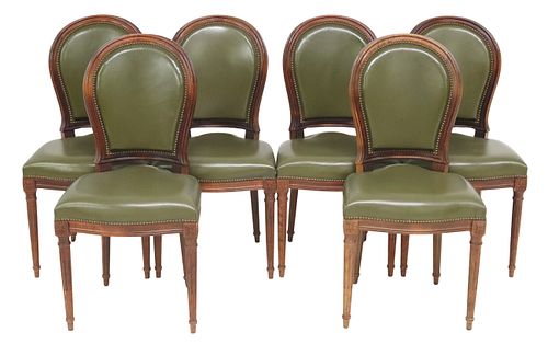 (6) LOUIS XVI STYLE GREEN