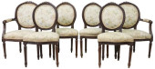 (6) LOUIS XVI STYLE UPHOLSTERE